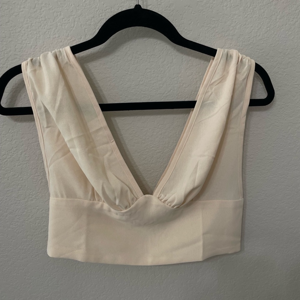 SHEIN Top, Beige, Small
